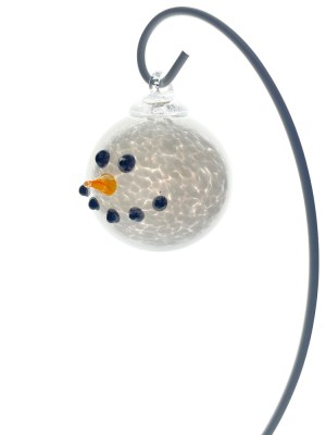 Snowman Head Bauble Side View